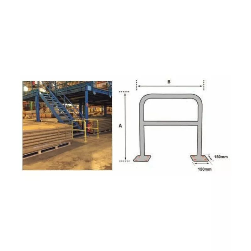Barrera De Seguridad 2000X1000Mm Amarillo Ø 40Mm Bar420J - Metalworks En Oferta Barrera De Seguridad 2000X1000Mm Amarillo Ø 40Mm Bar420J - Metalworks Barato