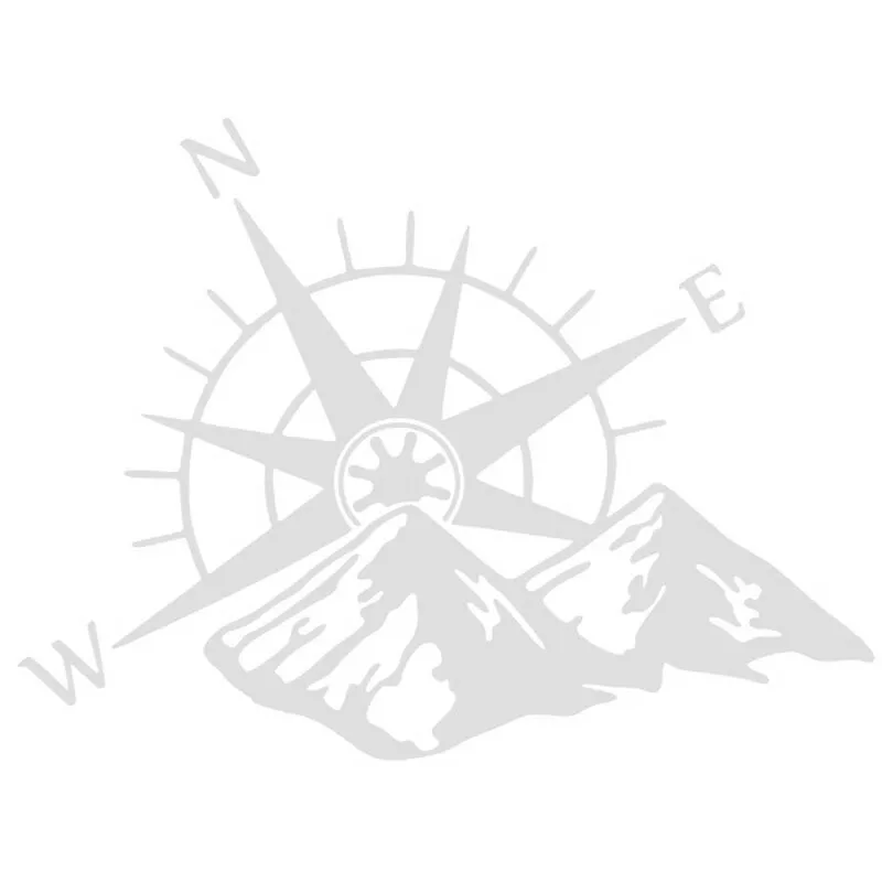 1 UNIDS Etiqueta Engomada Del Coche Montanas NWE Brujula Navegar Estilo Etiqueta Engomada Del Camion Del Coche Calcomania Auto Decoracion De Moda barato