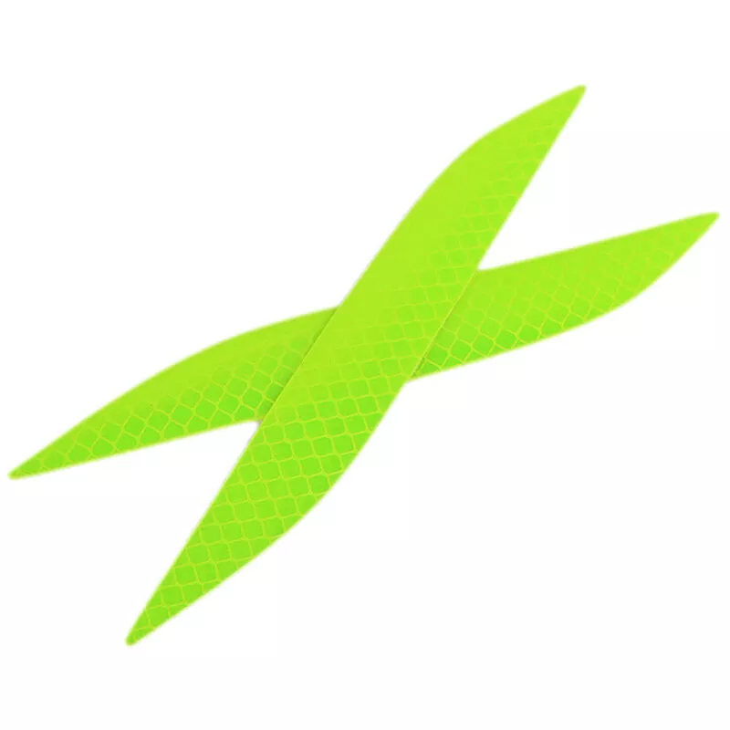 2 uds.Pegatinas ultra reflectantes de jefe de rueda de coche