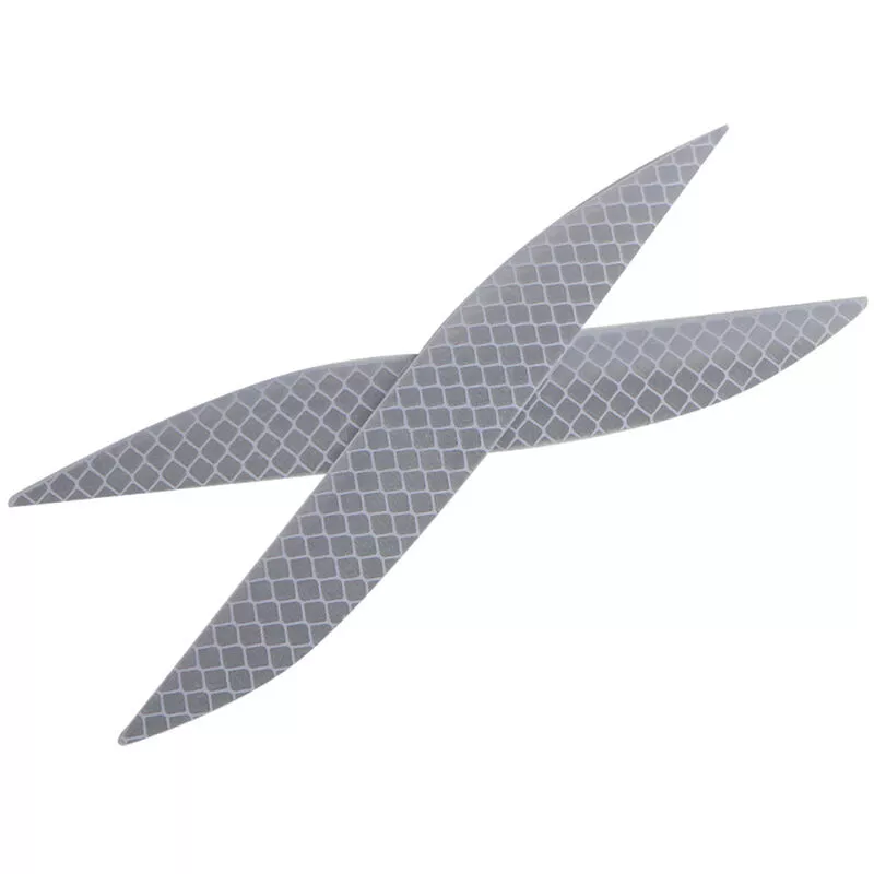 2 uds.Pegatinas ultra reflectantes de jefe de rueda de coche