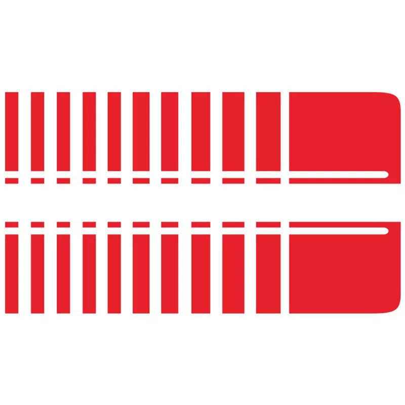 2Pcs Car Hood Stripe Sticker Auto Racing Stripes Body Side Calcomania Hood Bumper Vinyl Stripe Decal Stripe Sticker Decoracion Universal