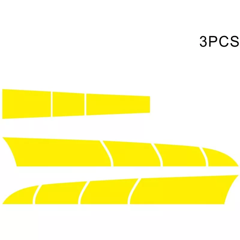 3pcs Etiqueta engomada de la raya del capo del coche Auto Racing Body Stripe lateral Calcomania Falda Techo Raya creativa Reposicion del cuerpo barato