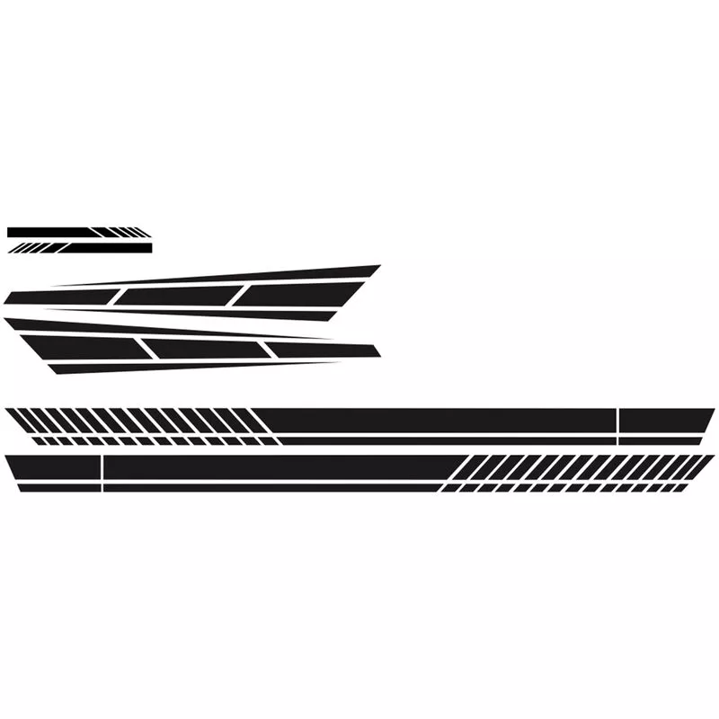 6 UNIDS Pegatinas de Coche Estilo de Tira Universal Gancho de Coche Espejo Pegatinas Laterales del Cuerpo Calcomania de Vinilo