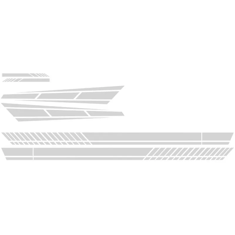 6 UNIDS Pegatinas de Coche Estilo de Tira Universal Gancho de Coche Espejo Pegatinas Laterales del Cuerpo Calcomania de Vinilo