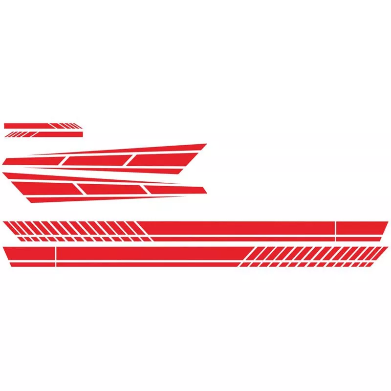 6 UNIDS Pegatinas de Coche Estilo de Tira Universal Gancho de Coche Espejo Pegatinas Laterales del Cuerpo Calcomania de Vinilo