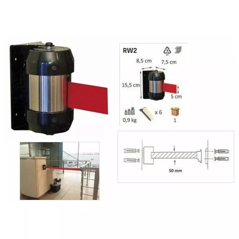 758159646 Rw20Re Enrollador Mural Cinta Roja 2 Mt - Metalworks En Oferta 758159646 Rw20Re Enrollador Mural Cinta Roja 2 Mt - Metalworks Barato