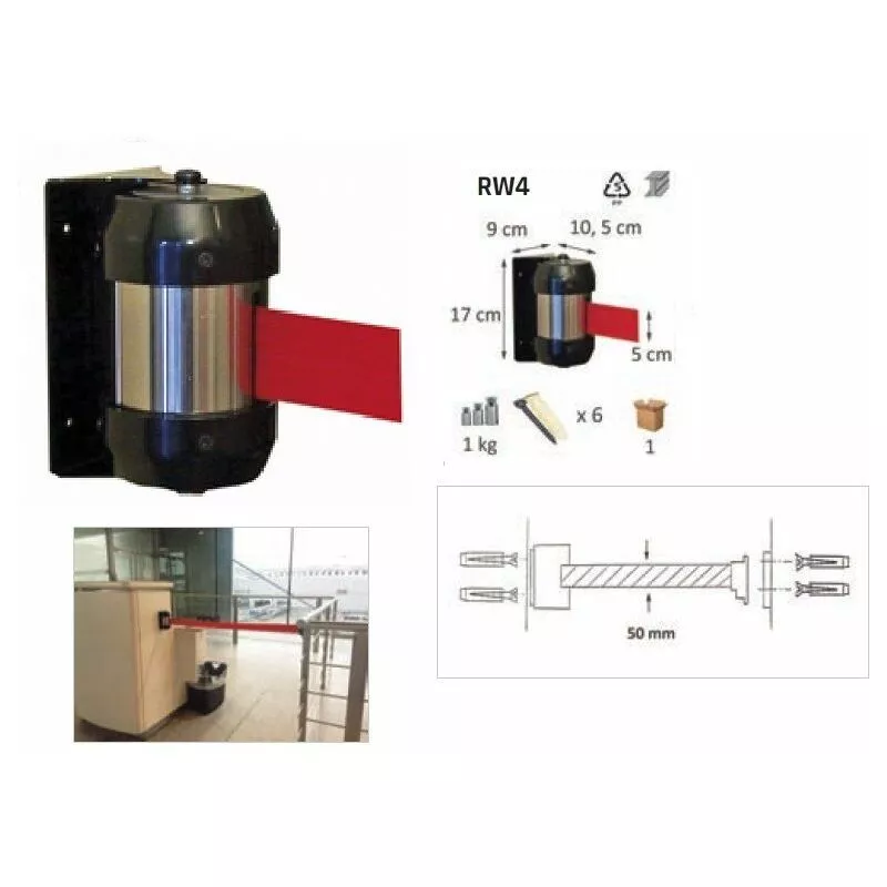758159677 Rw40Re Enrollador Mural Cinta Roja 4 Mt - Metalworks En Oferta 758159677 Rw40Re Enrollador Mural Cinta Roja 4 Mt - Metalworks Barato