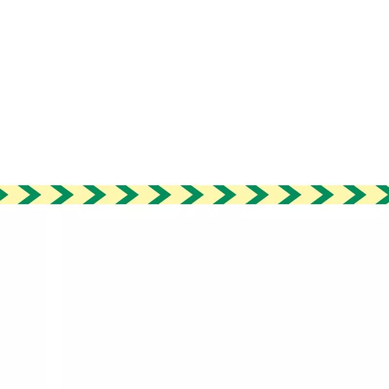 Adhesivo Direccional Balizamiento PVC Transparente Fotoluminiscente | 1000 x 60 mm - CLASE B (PVC 0'4 mm) barato