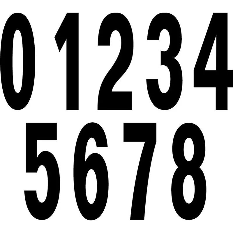 Adhesivo Para Señal Número 6 (Pack de 10) | 76 x 230 mm barato