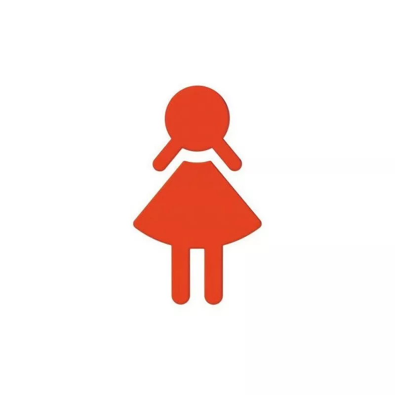 Adhesivo mujer símbolo SERIE 801. Coral poliamida barato
