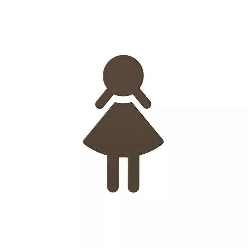 Adhesivo mujer símbolo SERIE 801. Pantalla de poliamida barato