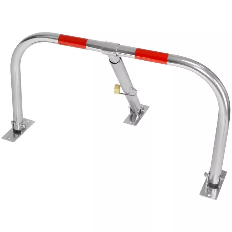 Barrera aparcamiento estacionamiento guarda plaza 3 patas abatible candado llave barato