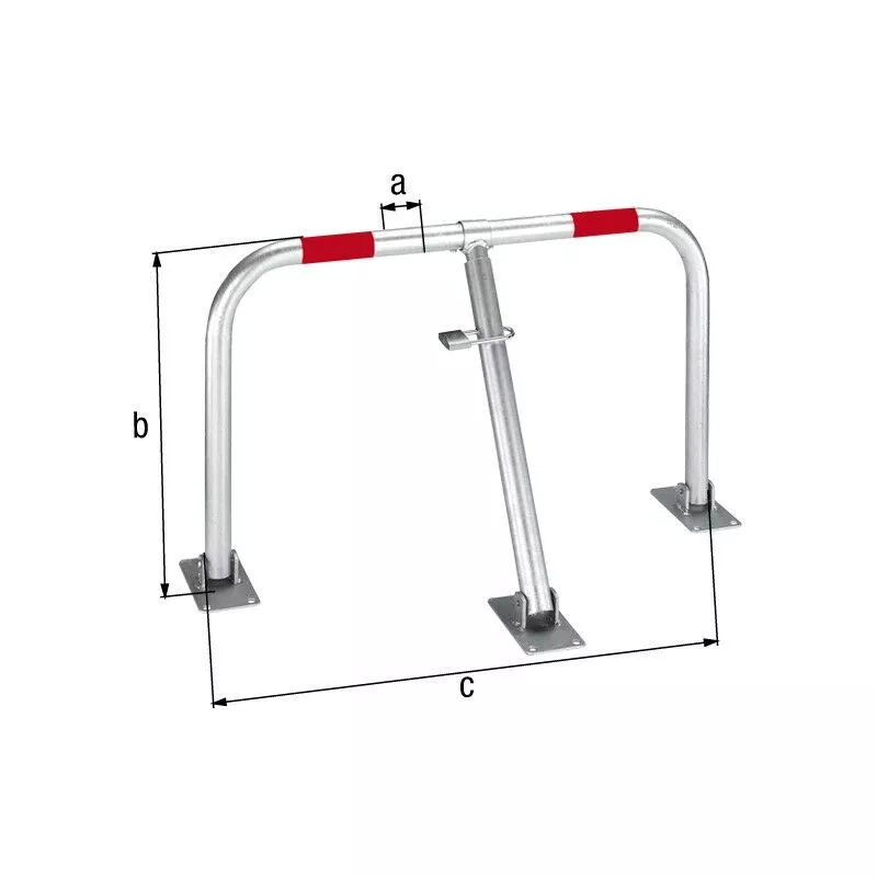 Barrera Parking Eco/Ø35/750/+Candado Galvanizado En Caliente En Oferta Barrera Parking Eco/Ø35/750/+Candado Galvanizado En Caliente Barato