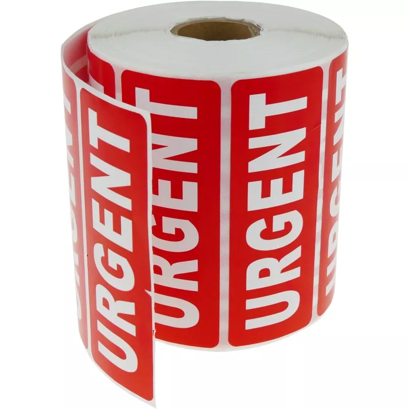 Bematik - Rollo Bobina De 1000 Etiquetas Adhesivas Para Envíos De Paquetes Urgentes 89X32Mm En Oferta Bematik - Rollo Bobina De 1000 Etiquetas Adhesivas Para Envíos De Paquetes Urgentes 89X32Mm Barato