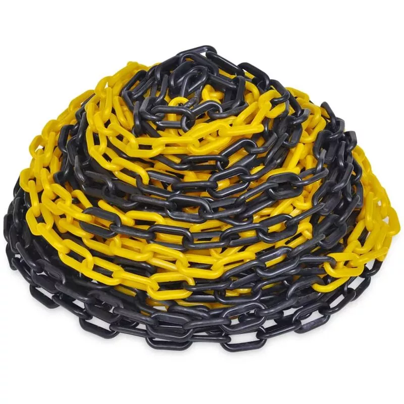 Cadena de Advertencia Amarilla y Negra 30m barato