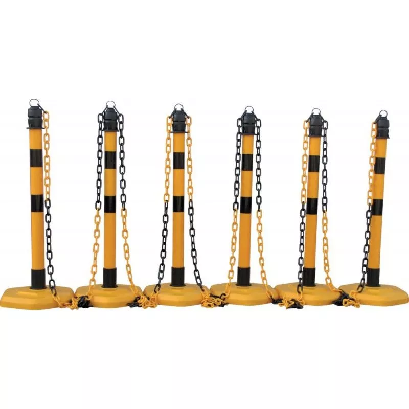 Cadena Señalización + Poste ( 5X3M Cadenas + 6 Postes) En Oferta Cadena Señalización + Poste ( 5X3M Cadenas + 6 Postes) Barato