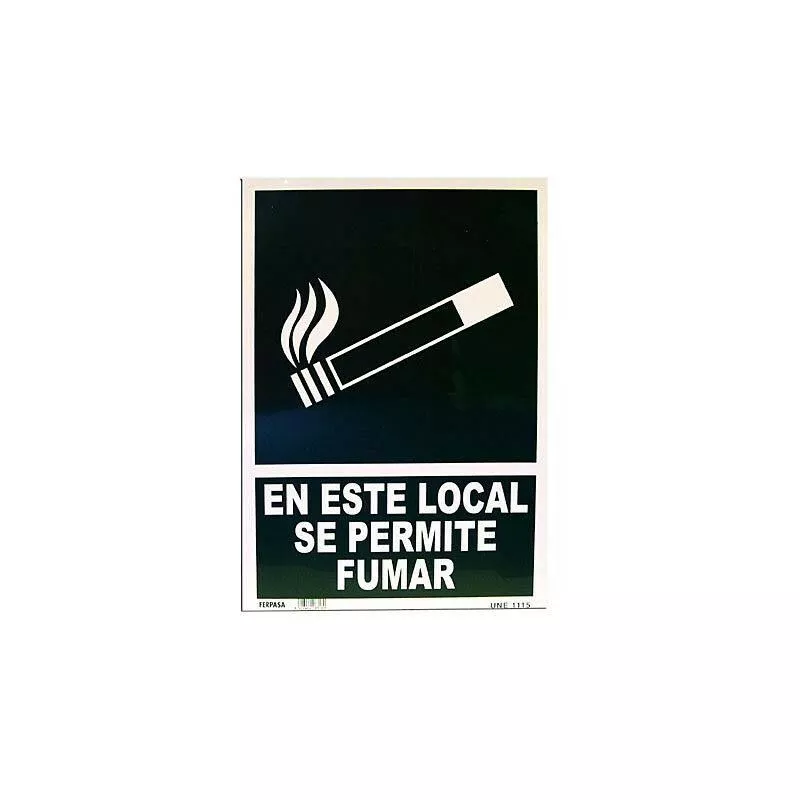 Cartel A-3 Se Permite Fumar En Oferta Cartel A-3 Se Permite Fumar Barato
