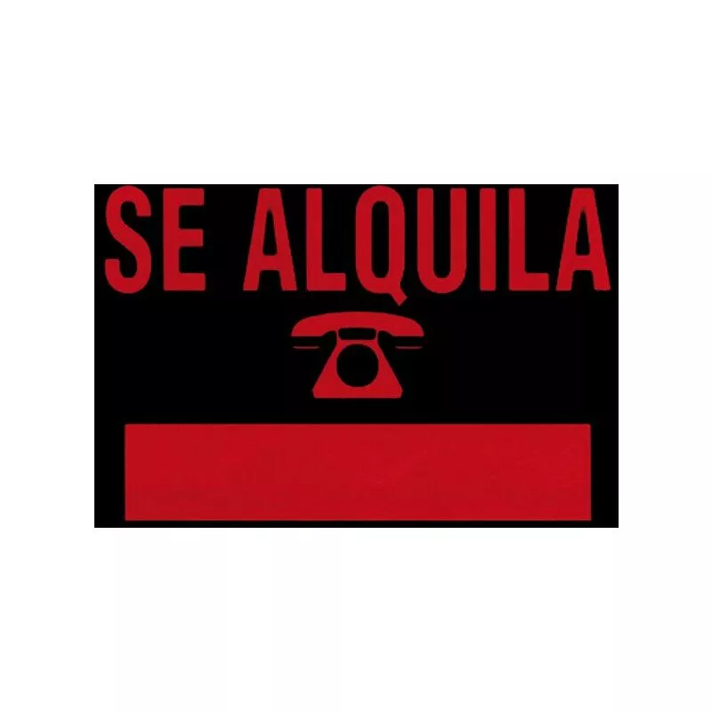 Cartel Plast Se Alquila Rojo 700x500 Mm barato