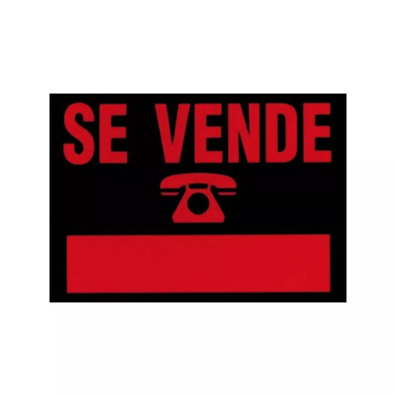 Cartel Plast Se Vende Rojo 700x500 Mm barato