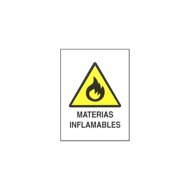 Cartel Pvc 40X30 Materias Inflamables 0219 Barato