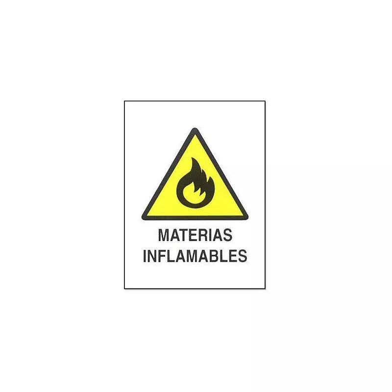 Cartel Pvc 40X30 Materias Inflamables 0219 barato
