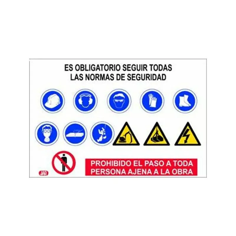 Cartel Señalizacion 100X70Cm Combin. 12 Señales Obra Horiz P En Oferta Cartel Señalizacion 100X70Cm Combin. 12 Señales Obra Horiz P Barato