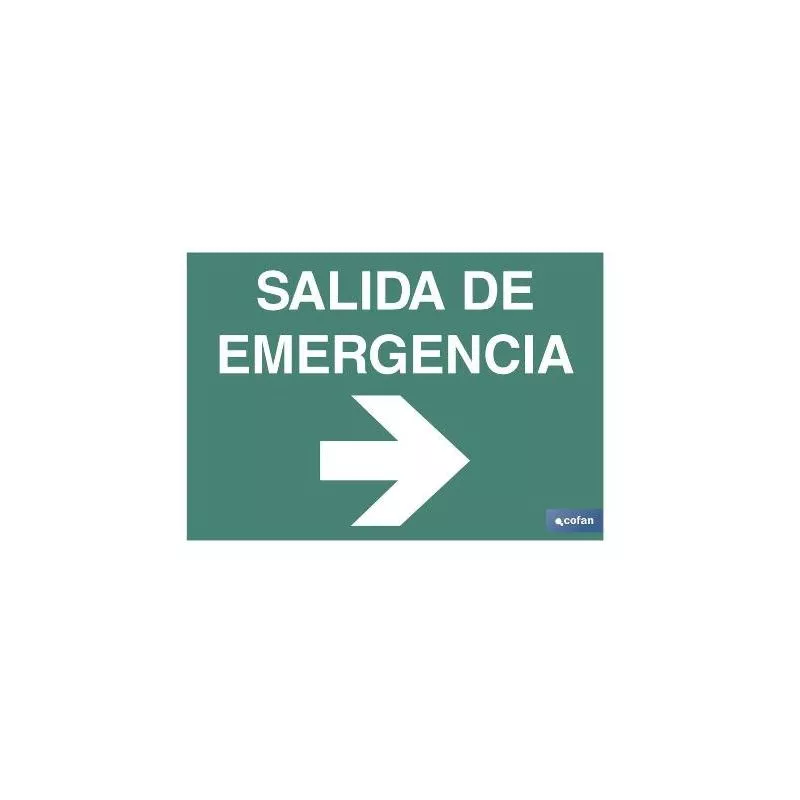 Cofan - Plimpo Señal Luminiscente 420X297Mm. Salida De Emergencia Texto En Oferta Cofan - Plimpo Señal Luminiscente 420X297Mm. Salida De Emergencia Texto Barato
