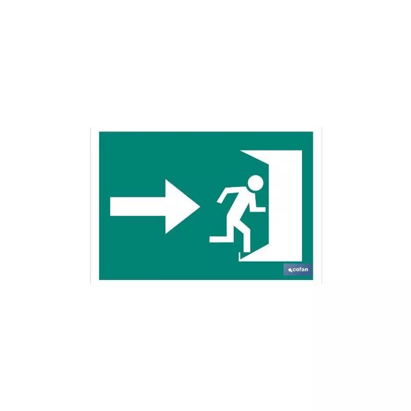 Cofan - Plimpo Señal Luminiscente 420X297Mm. Salida Emergencia Derecha En Oferta Cofan - Plimpo Señal Luminiscente 420X297Mm. Salida Emergencia Derecha Barato