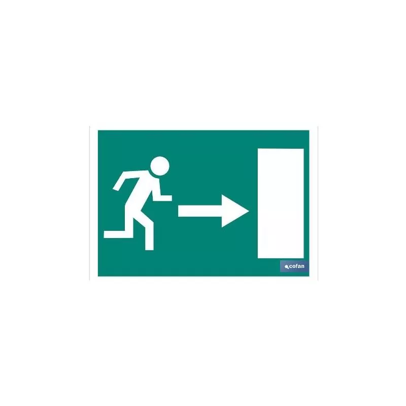 Cofan - Plimpo Señal Luminiscente 420X297Mm. Salida Emergencia Derecha En Oferta Cofan - Plimpo Señal Luminiscente 420X297Mm. Salida Emergencia Derecha Barato