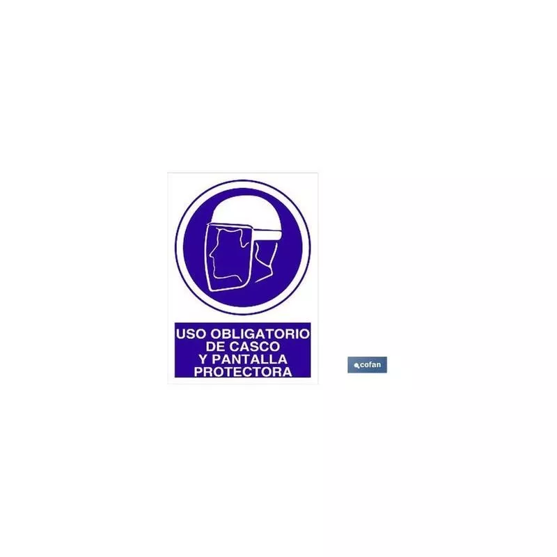 Cofan - Plimpo Señal Poliestireno 148X105Mm Uso Obligatorio De Casco Y Pantalla Protectora En Oferta Cofan - Plimpo Señal Poliestireno 148X105Mm Uso Obligatorio De Casco Y Pantalla Protectora Barato