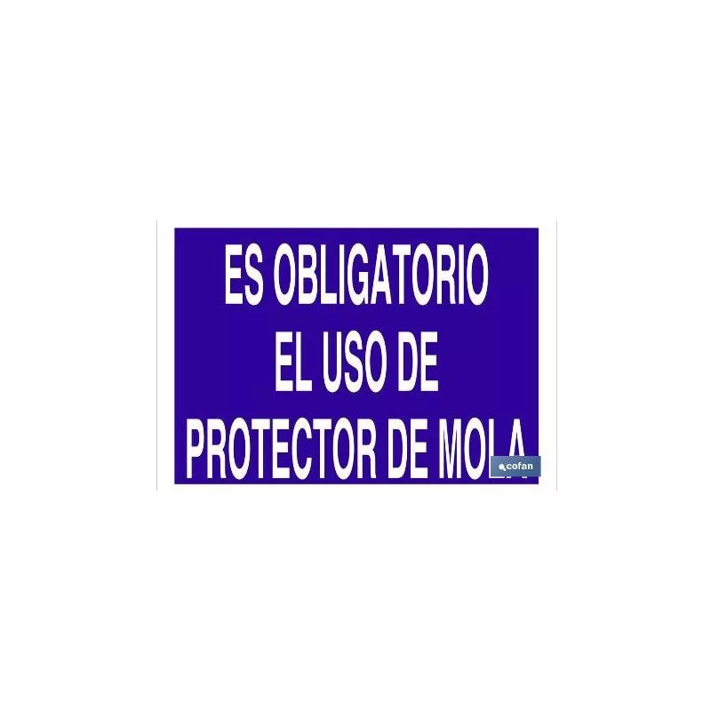 Cofan - Plimpo Señal Poliestireno 297X210 Es Obligatorio El Uso De Protector De Mola En Oferta Cofan - Plimpo Señal Poliestireno 297X210 Es Obligatorio El Uso De Protector De Mola Barato