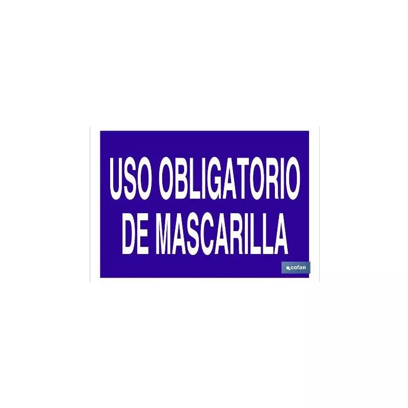 Cofan - Plimpo Señal Poliestireno 297X210 Uso Obligatorio De Mascarilla Texto En Oferta Cofan - Plimpo Señal Poliestireno 297X210 Uso Obligatorio De Mascarilla Texto Barato