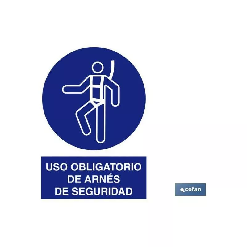 Cofan - Plimpo Señal Poliestireno 420X297 Mm Señal Uso Obligatorio De Arnés De Seguridad Con Texto En Oferta Cofan - Plimpo Señal Poliestireno 420X297 Mm Señal Uso Obligatorio De Arnés De Seguridad Con Texto Barato