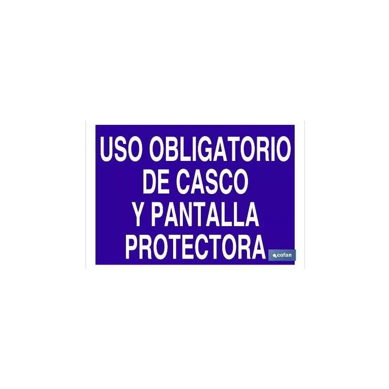 Cofan - Plimpo Señal Poliestireno 420X297 Uso Obligatorio De Casco Y Pantalla Protectora En Oferta Cofan - Plimpo Señal Poliestireno 420X297 Uso Obligatorio De Casco Y Pantalla Protectora Barato