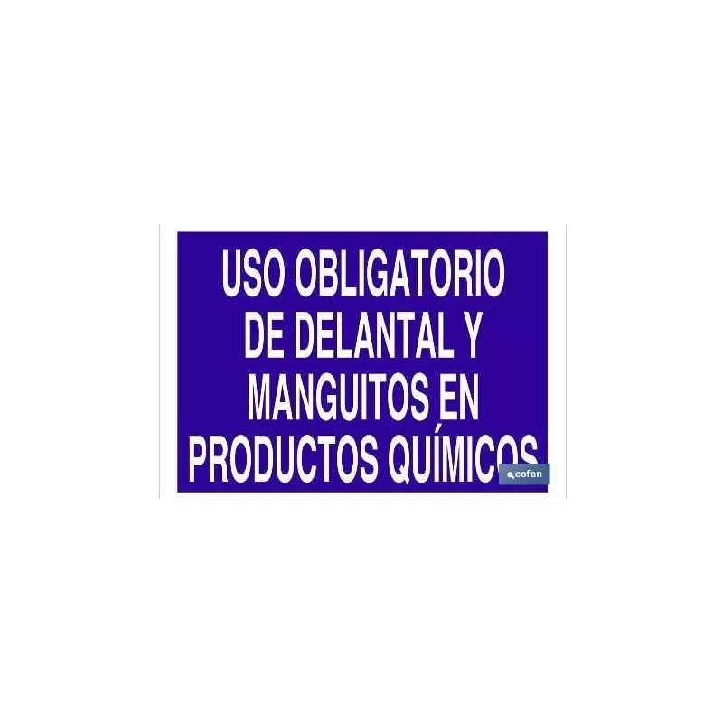 Cofan - Plimpo Señal Poliestireno 420X297 Uso Obligatorio De Delantal Y Manguitos En Productos Químicos En Oferta Cofan - Plimpo Señal Poliestireno 420X297 Uso Obligatorio De Delantal Y Manguitos En Productos Químicos Barato