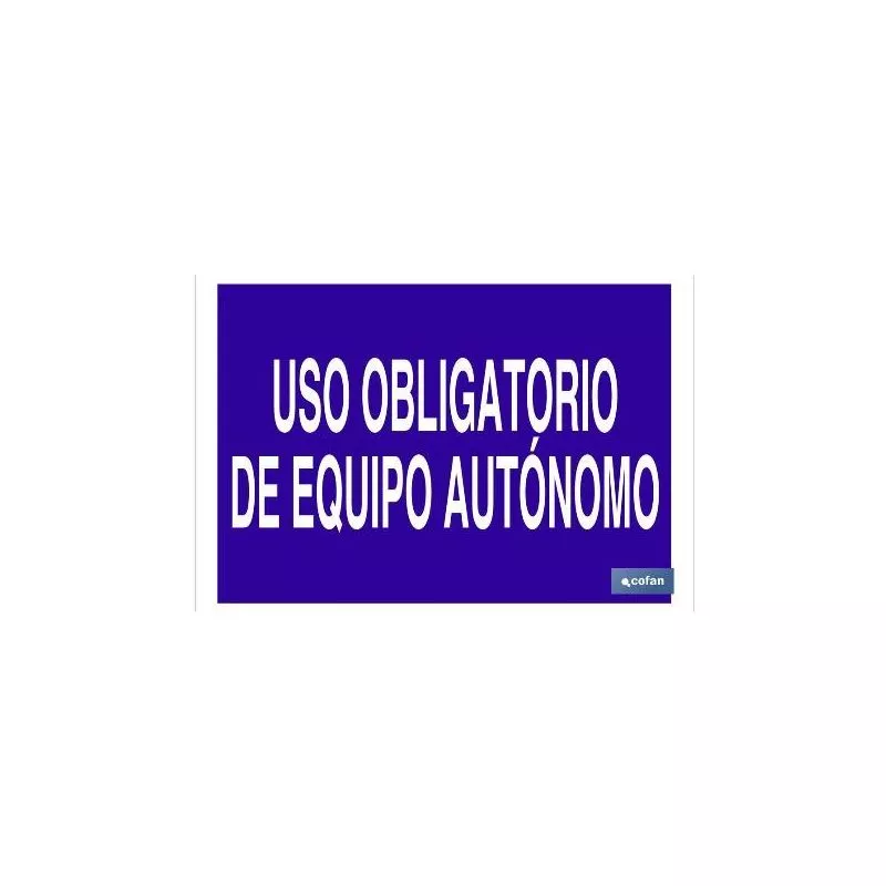 Cofan - Plimpo Señal Poliestireno 420X297 Uso Obligatorio De Equipo Autónomo En Oferta Cofan - Plimpo Señal Poliestireno 420X297 Uso Obligatorio De Equipo Autónomo Barato