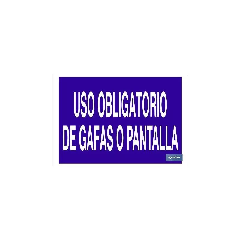 Cofan - Plimpo Señal Poliestireno 420X297 Uso Obligatorio De Gafas O Pantalla En Oferta Cofan - Plimpo Señal Poliestireno 420X297 Uso Obligatorio De Gafas O Pantalla Barato