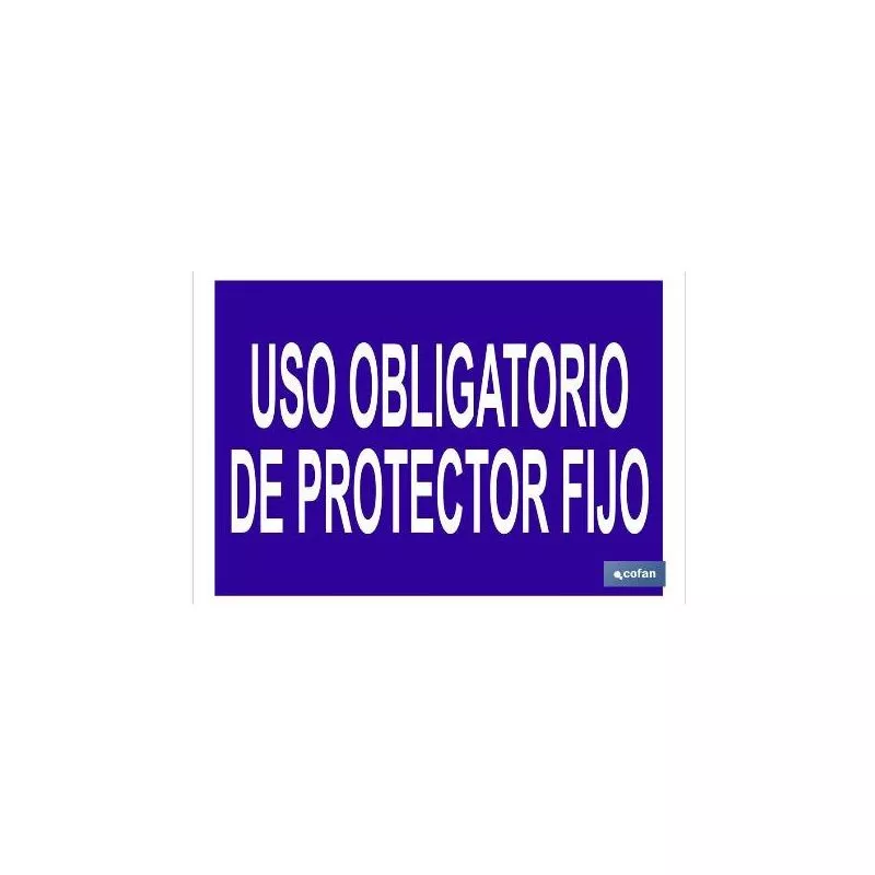 Cofan - Plimpo Señal Poliestireno 420X297 Uso Obligatorio De Protector Fijo En Oferta Cofan - Plimpo Señal Poliestireno 420X297 Uso Obligatorio De Protector Fijo Barato