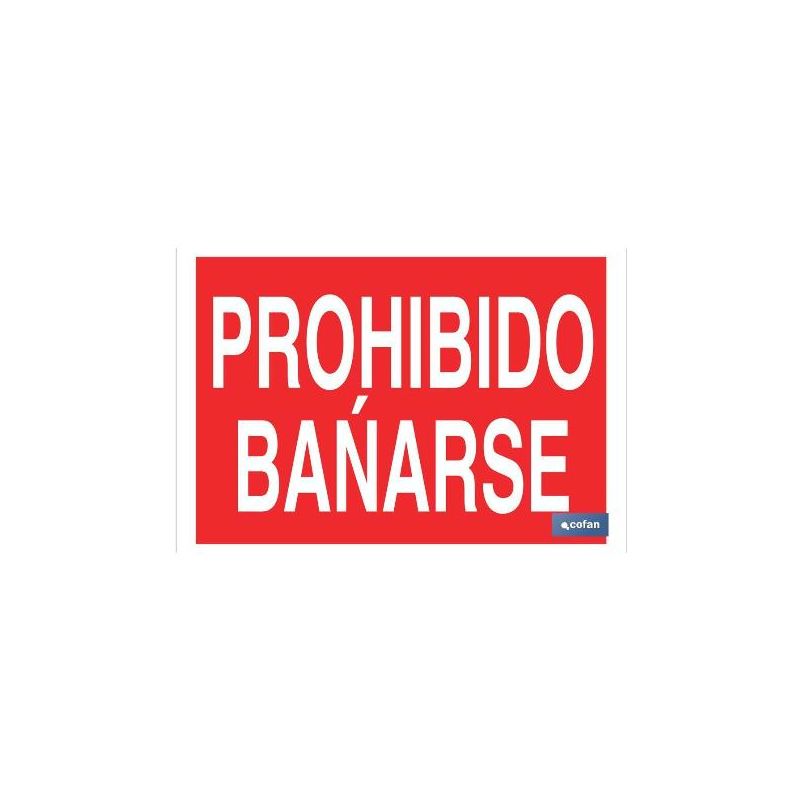 Cofan - Plimpo Señal Poliestireno 420X297Mm Prohibido Bañarse Barato