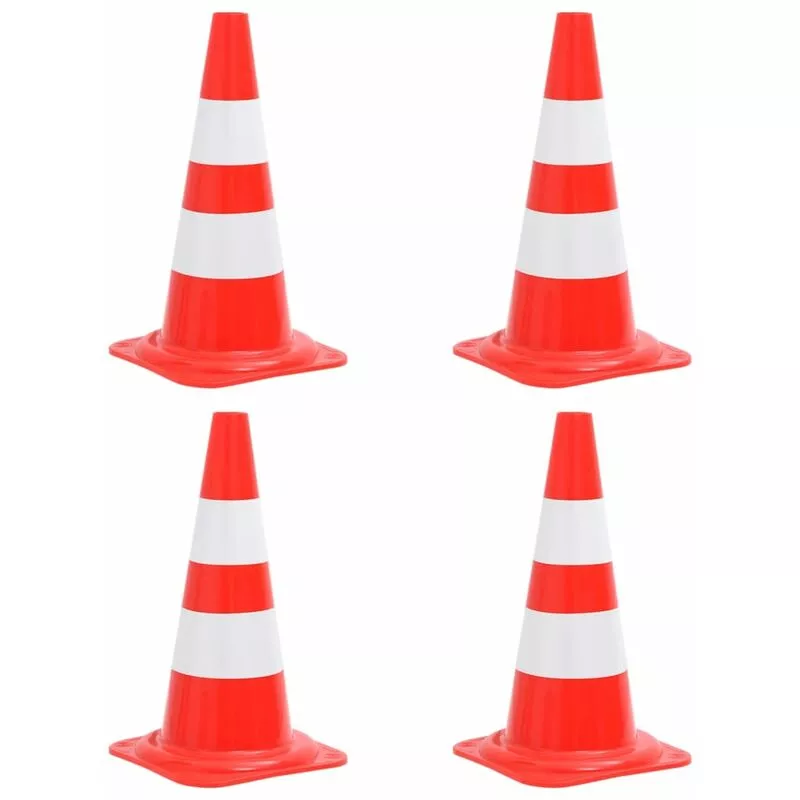 Conos De Tráfico Reflectantes 4 Unidades Rojo Y Blanco 50 Cm - Vidaxl En Oferta Conos De Tráfico Reflectantes 4 Unidades Rojo Y Blanco 50 Cm - Vidaxl Barato
