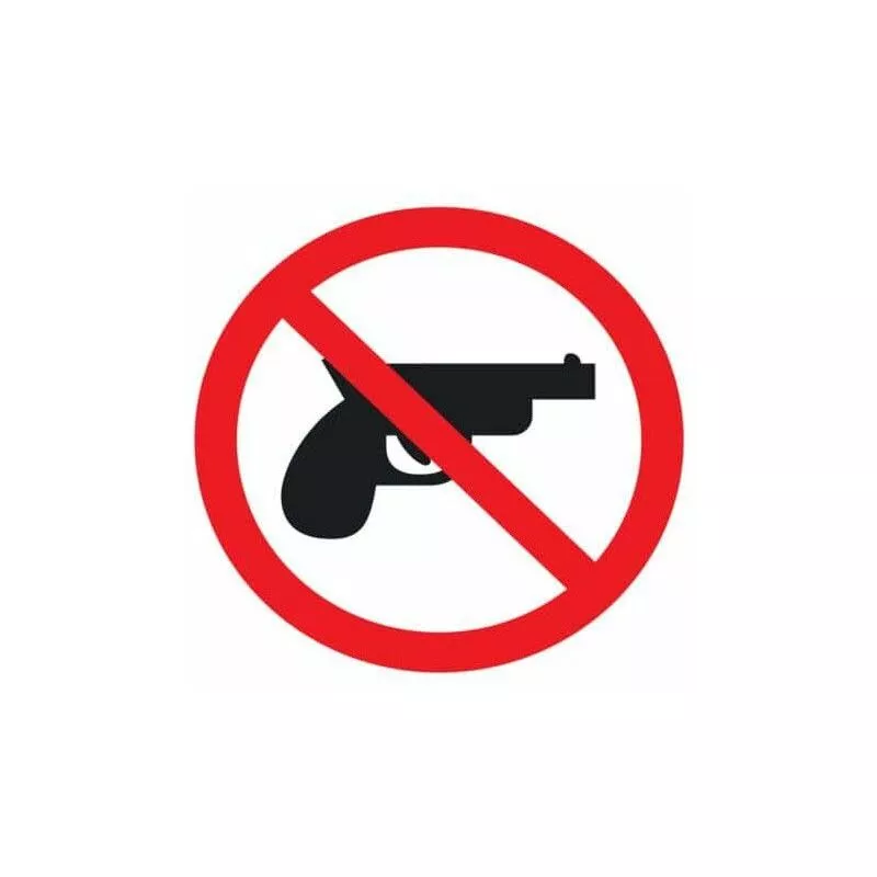 E-B - Adhesivo De Polímero Plastificado Uv Prohibida Arma De Fuego En Oferta E-B - Adhesivo De Polímero Plastificado Uv Prohibida Arma De Fuego Barato