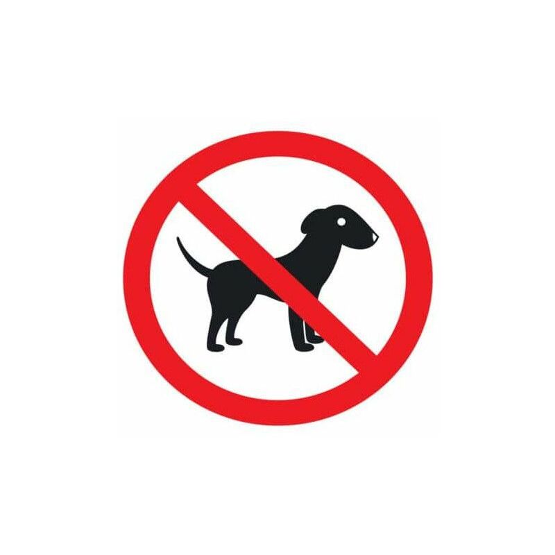 E-B - Prohibido Adhesivo De Polímero Plastificado Perro Uv Barato