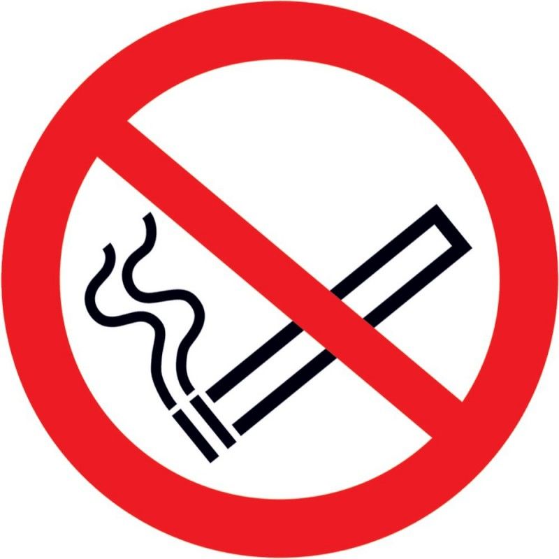 Fp - Señal De Prohibición Prohibido Fumar D50 Autoadhesiva