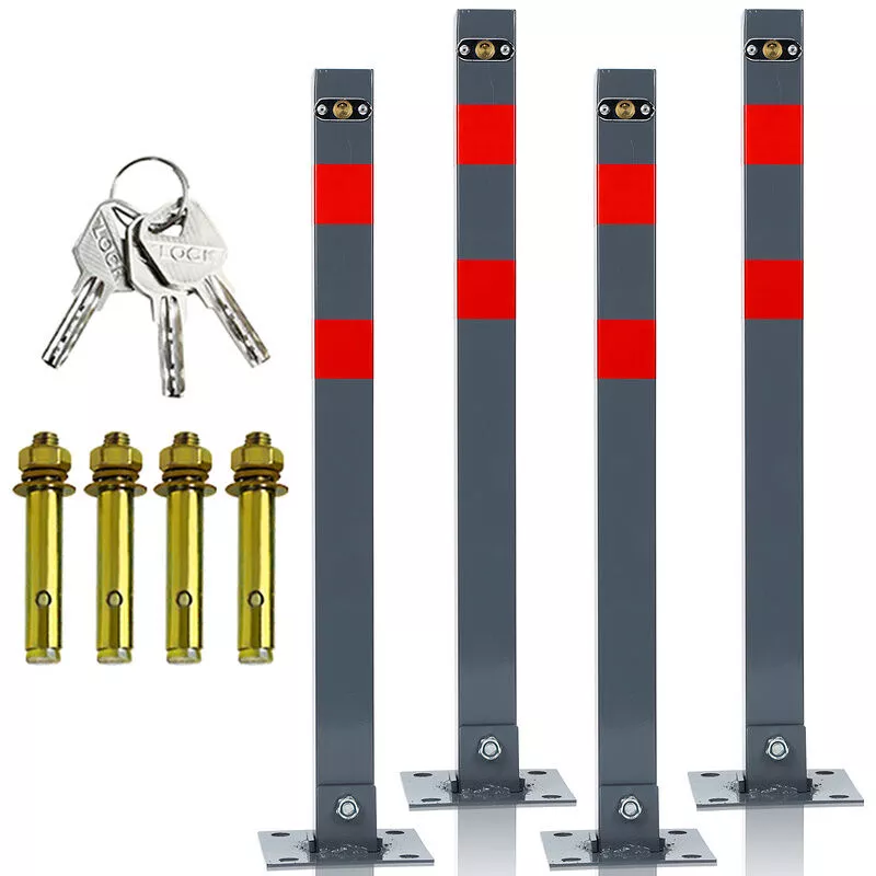Hengda 4 establecer la barrera post para barrera cintas de estacionamiento bloqueo de estacionamiento esquina de bloqueo plegable de 65 cm fusible barato