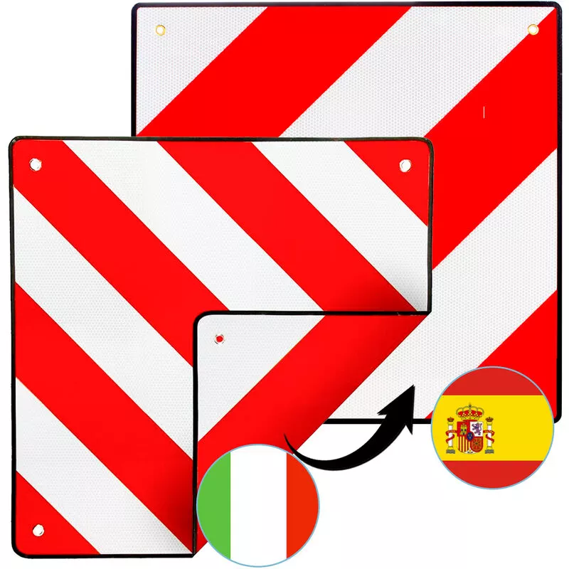 Hengda Warntafel Car Washobil España E Italia Trailer Caravan 2 In1 50X50Cm - Rot-Weiß En Oferta Hengda Warntafel Car Washobil España E Italia Trailer Caravan 2 In1 50X50Cm - Rot-Weiß Barato