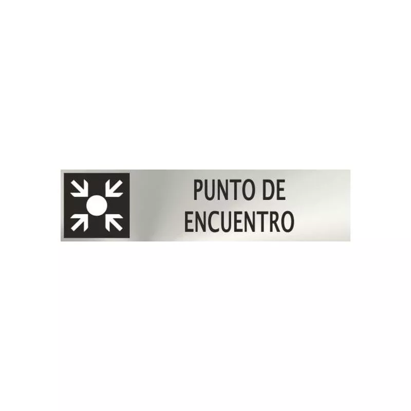 Informativa Punto De Encuentro Acero Inox. Adhesivo De 0,8Mm 50X200Mm En Oferta Informativa Punto De Encuentro Acero Inox. Adhesivo De 0