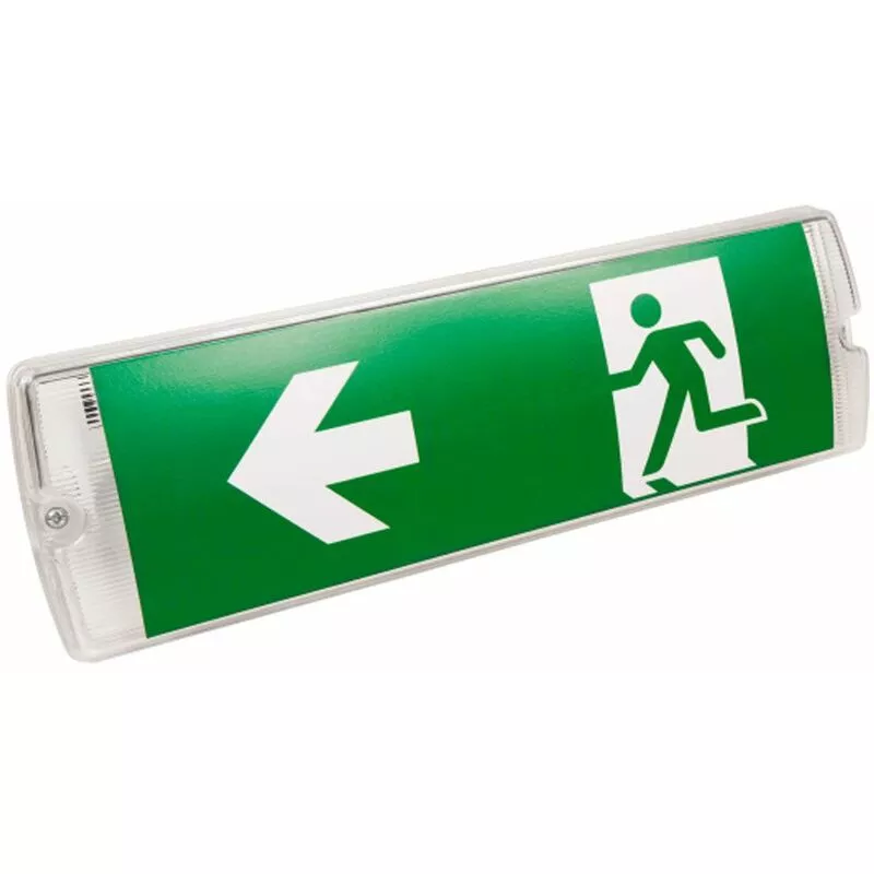 LED vía de escape luz de pared 3h batería iluminación de emergencia EXIT lámpara IP65 MC SHINE 235012 barato