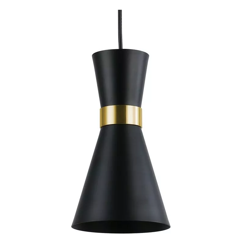 Lámpara Colgante Nórdica 'Marlón' E27 | Negro Y Dorado En Oferta Lámpara Colgante Nórdica 'Marlón' E27 | Negro Y Dorado Barato