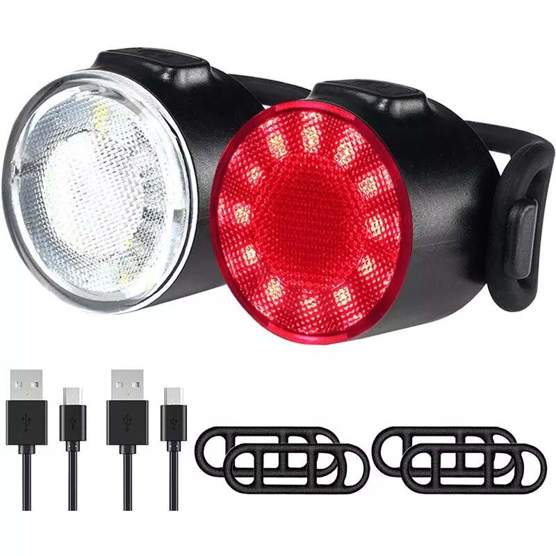 Luces De Bicicleta, Led Resistente Al Agua 6 Modos De Brillo Luz Trasera, Luces De Seguridad Recargables Por Usb, Bicicleta De Montaña O Lámpara De En Oferta Luces De Bicicleta