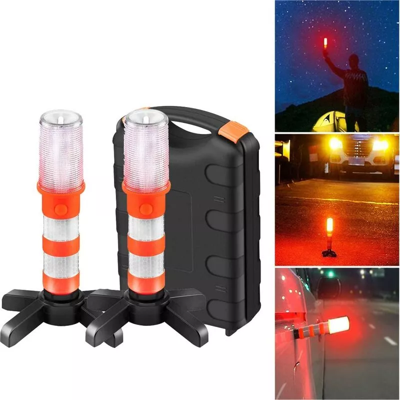 Luz Led Para Iluminar La Carretera, 2 Uds., Kit De Seguridad Intermitente De Emergencia Para Carretera, Kit De Luz Estroboscópica, Baliza De En Oferta Luz Led Para Iluminar La Carretera